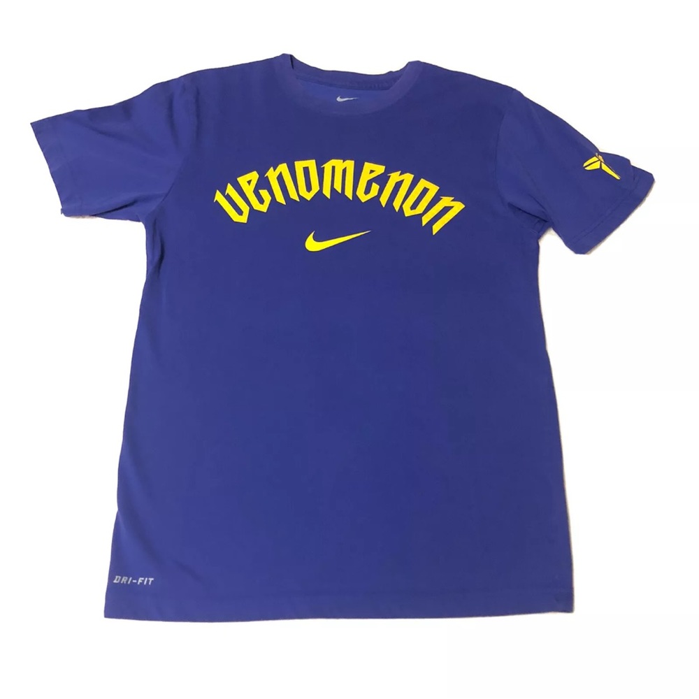 Nike KOBE Venomenon Mamba Rare Purple/Yellow Dri-Fit T Shirt Adult Size Small